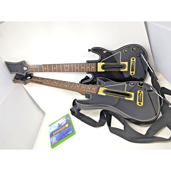 Guitar Hero Live Wireless Guitar - Lot Of 2 Controller PS3/PS4 Xbox one game - Picture 2 of 6